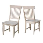 International Concepts Set of 2 Tall Java Chairs, Unfinished C-11P